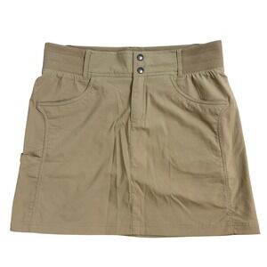 Title Nine Khaki Skort Size 10 Golf Tennis Athleisure Skirt Built-in Shorts